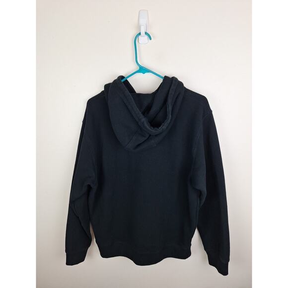 Caterpillar Men's Size Medium Black Logo Embroidered Hoodie Sweatshirt - Picture 4 of 6